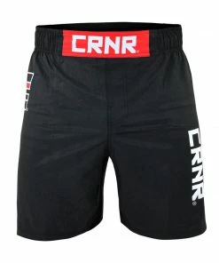 COMBAT CORNER COMBAT TRAINING SHORTS - BLACK