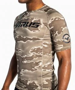 VIRUS UNITED RASHGUARD - BEIGE/BLACK