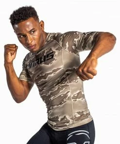 VIRUS UNITED RASHGUARD - BEIGE/BLACK