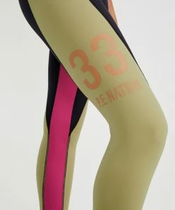 P.E NATION DOUBLE TEAM LEGGING - OLIVE