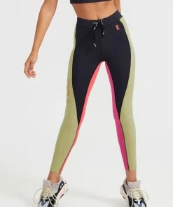 P.E NATION DOUBLE TEAM LEGGING - OLIVE