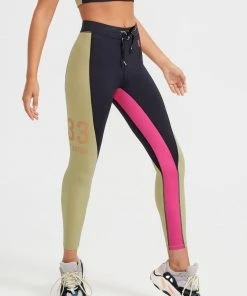 P.E NATION DOUBLE TEAM LEGGING - OLIVE