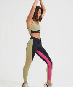 P.E NATION DOUBLE TEAM LEGGING - OLIVE