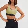 P.E NATION DOUBLE TEAM SPORTS BRA - OLIVE WOMEN