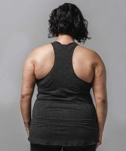 WICKED ROSE TANKS'DON'T CROSS ME' TANK - GREY