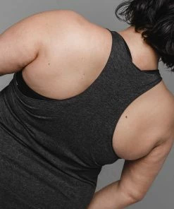 WICKED ROSE TANKS'DON'T CROSS ME' TANK - GREY