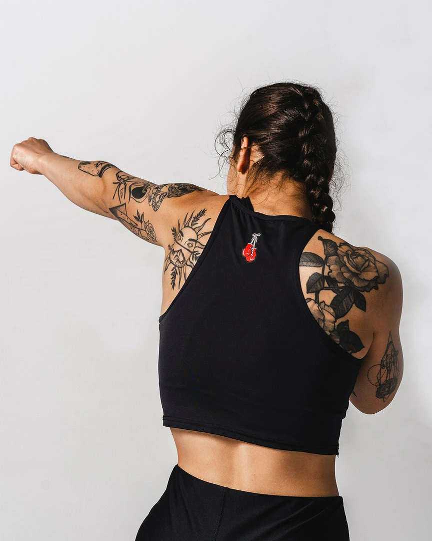 WICKED ROSE 'BOXING' CROP TOP SHOP LOCAL YVR