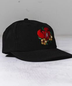 WICKED ROSE'BOXING GLOVES' EMBROIDERED BASEBALL CAP