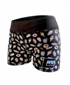 COMBAT CORNER STRIKING DONUT N TREATS COMPRESSION FIGHT SHORTS