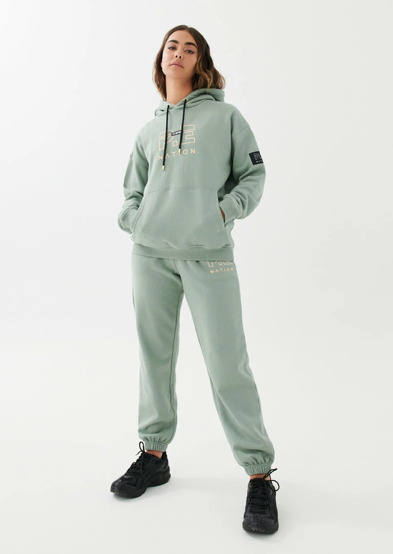 P.E NATION ENDURANCE HOODIE IN ICEBERG GREEN WOMEN