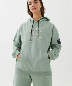 P.E NATION ENDURANCE HOODIE IN ICEBERG GREEN WOMEN