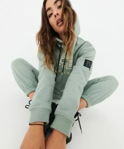 P.E NATION ENDURANCE HOODIE IN ICEBERG GREEN WOMEN