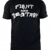 COMBAT CORNER FIGHT AND DESTROY T-SHIRT STRIKING