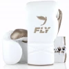 Fly Boxing SUPERLACE TRAINING GLOVES - WHITE/MATT GOLD STRIKING