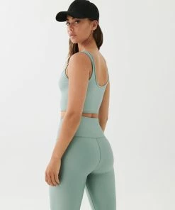 P.E NATION GRAND STAND SPORTS BRA IN ICEBERG GREEN WOMEN