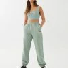 P.E NATION WOMEN GRAND STAND TRACK PANT IN ICEBERG GREEN