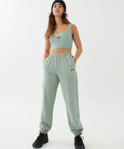 P.E NATION WOMEN GRAND STAND TRACK PANT IN ICEBERG GREEN