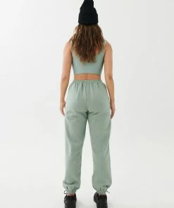 P.E NATION WOMEN GRAND STAND TRACK PANT IN ICEBERG GREEN