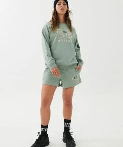 P.E NATION HEADS UP SWEAT IN ICEBERG GREEN WOMEN