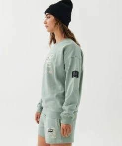 P.E NATION HEADS UP SWEAT IN ICEBERG GREEN WOMEN