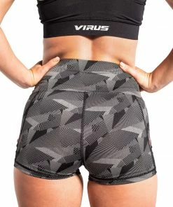 VIRUS HIGH RISE BOX SHORT- GEO/BLACK BJJ