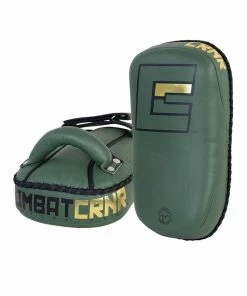 COMBAT CORNER STRIKING HMIT SUPREME SINGLE STRAP THAI PADS - GREEN