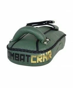 COMBAT CORNER STRIKING HMIT SUPREME SINGLE STRAP THAI PADS - GREEN
