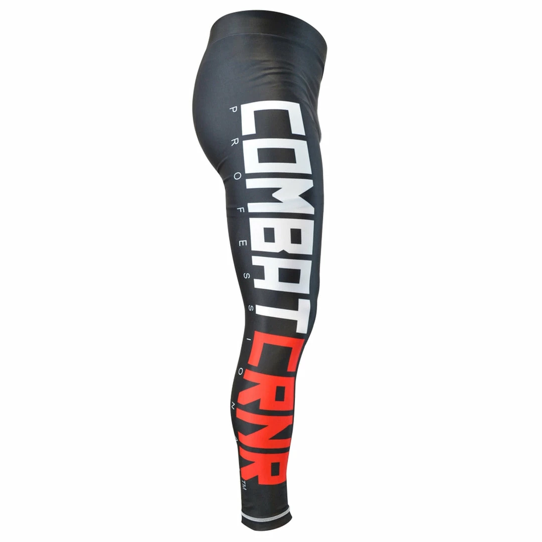 COMBAT CORNER CC GRAPPLING SPATS BLACK/RED