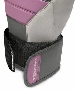 STRIKING HAYABUSA T3 BOXING GLOVES - GREY/ORCHID