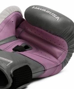 STRIKING HAYABUSA T3 BOXING GLOVES - GREY/ORCHID