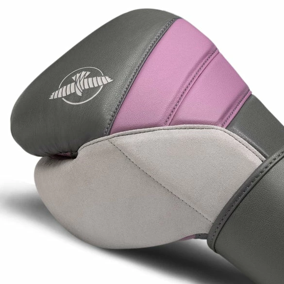 STRIKING HAYABUSA T3 BOXING GLOVES - GREY/ORCHID