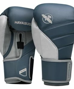 HAYABUSA T3 BOXING GLOVES - STEEL BLUE/GREY