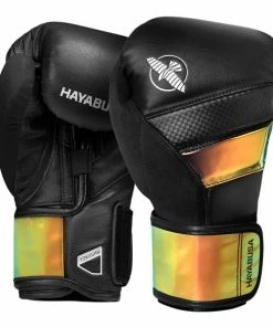HAYABUSA T3 BOXING GLOVES - BLACK/IRIDESCENT