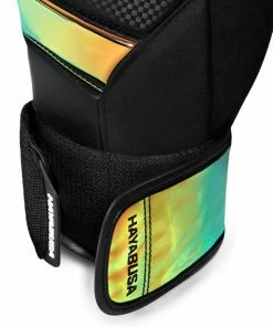 HAYABUSA T3 BOXING GLOVES - BLACK/IRIDESCENT