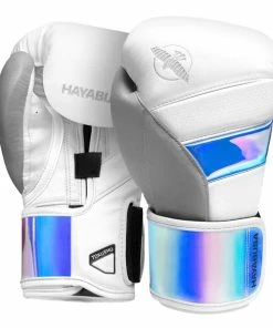 HAYABUSA T3 BOXING GLOVES - WHITE/IRIDESCENT STRIKING