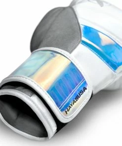 HAYABUSA T3 BOXING GLOVES - WHITE/IRIDESCENT STRIKING