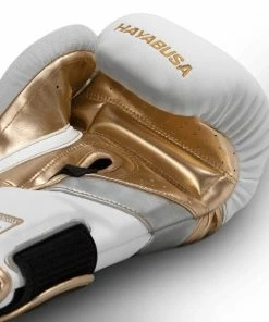 HAYABUSA T3 BOXING GLOVES - WHITE/GOLD