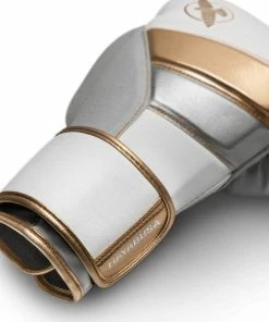 HAYABUSA T3 BOXING GLOVES - WHITE/GOLD