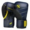 HAYABUSA T3 BOXING GLOVES - NAVY/YELLOW STRIKING