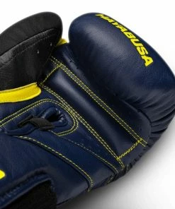 HAYABUSA T3 BOXING GLOVES - NAVY/YELLOW STRIKING
