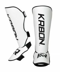 COMBAT CORNER STRIKING KRBON SHIN GUARDS - WHITE