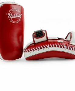 YOKKAO FREE STYLE KICKING PADS - WHITE/RED