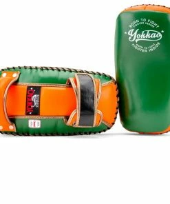 YOKKAO FREE STYLE KICKING PADS VINTAGE - EDEN/ORANGE TIGER STRIKING