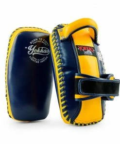 YOKKAO FREE STYLE KICKING PADS VINTAGE - BLUE/GOLD FUSION