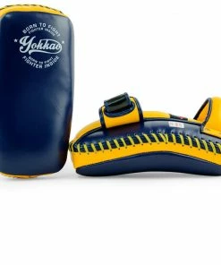 YOKKAO FREE STYLE KICKING PADS VINTAGE - BLUE/GOLD FUSION