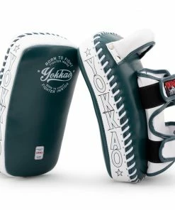 YOKKAO CURVED KICKING PADS - MATRIX GREEN STRIKING