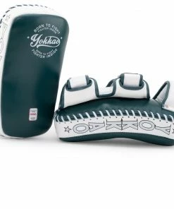 YOKKAO CURVED KICKING PADS - MATRIX GREEN STRIKING