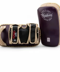 STRIKING YOKKAO CURVED KICKING PADS VINTAGE PURPLE