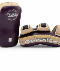 STRIKING YOKKAO CURVED KICKING PADS VINTAGE PURPLE
