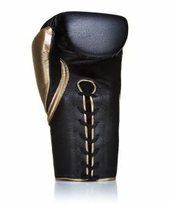 Fly Boxing SUPERLACE TRAINING GLOVES - BLACK/MATT GOLD